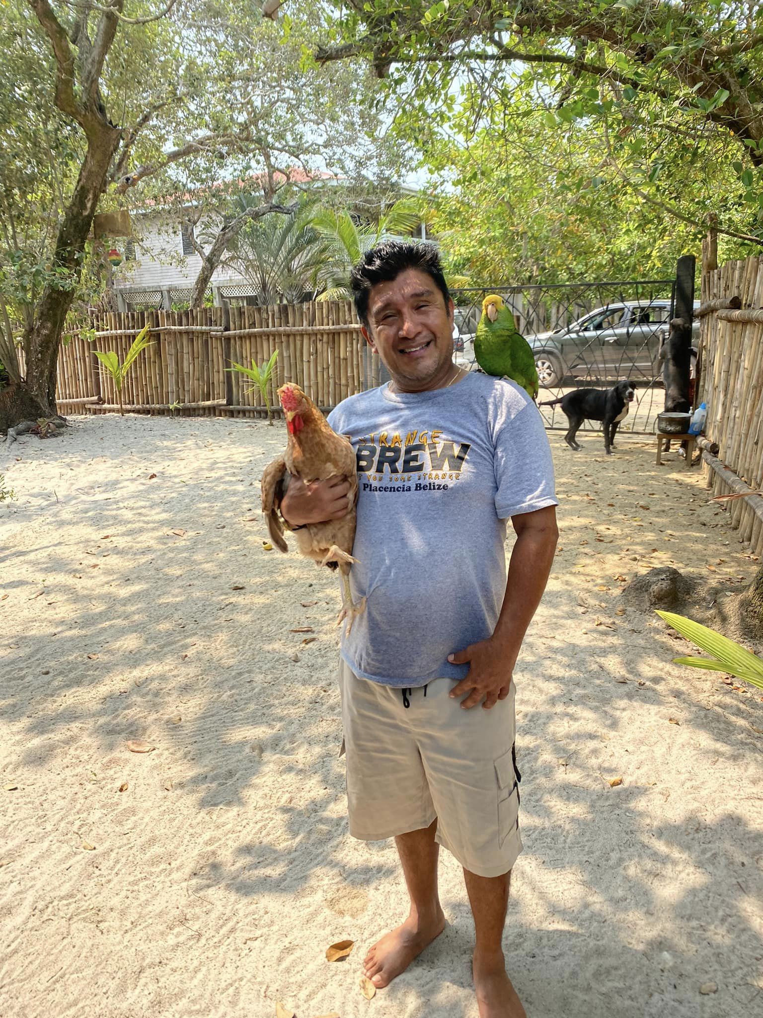 Dave with birds